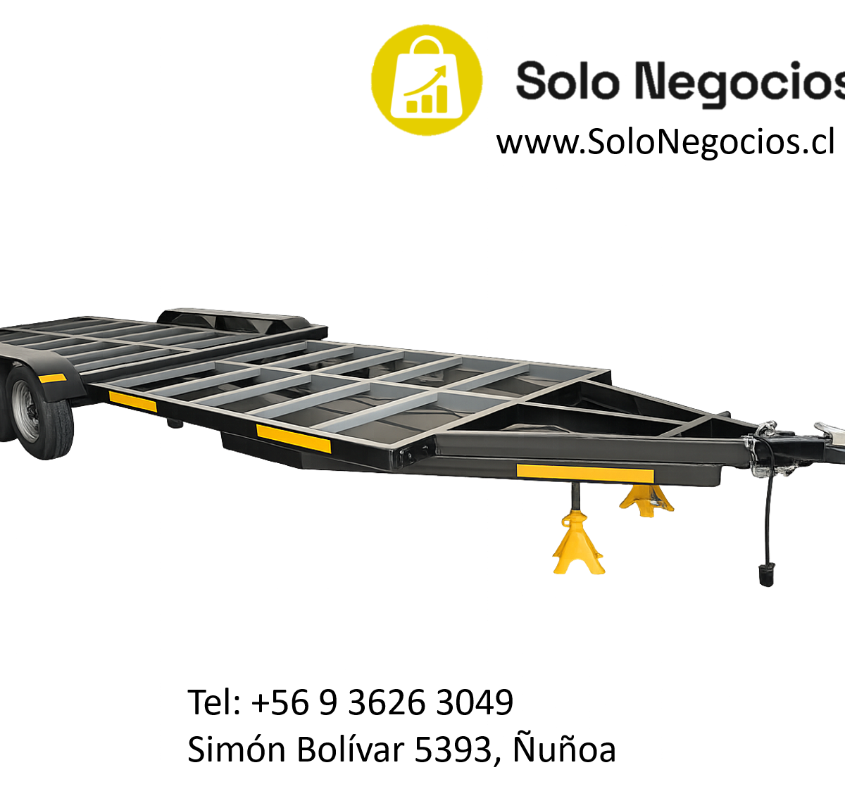 Carro Arrastre 3500KG 3 Ejes  con Freno Electrico