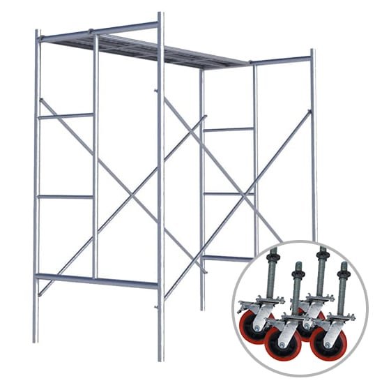 Andamio Galvanizado con Ruedas 180x95x170 cm