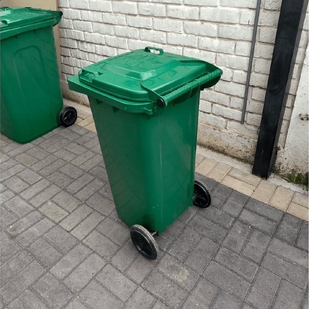 Contenedor de basura 120L HDPE con ruedas - Imagen 2