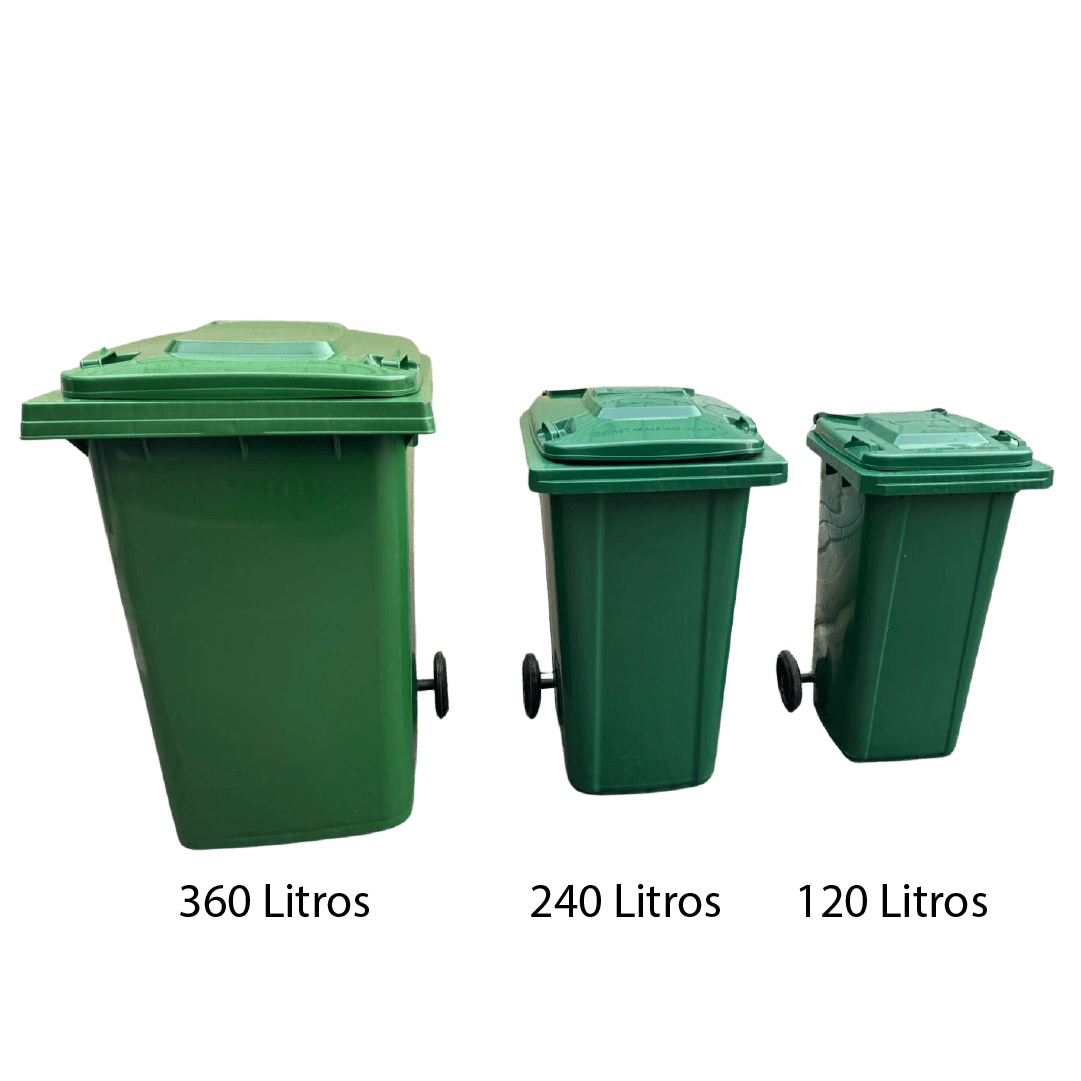Contenedor de basura 120L HDPE con ruedas - Imagen 3