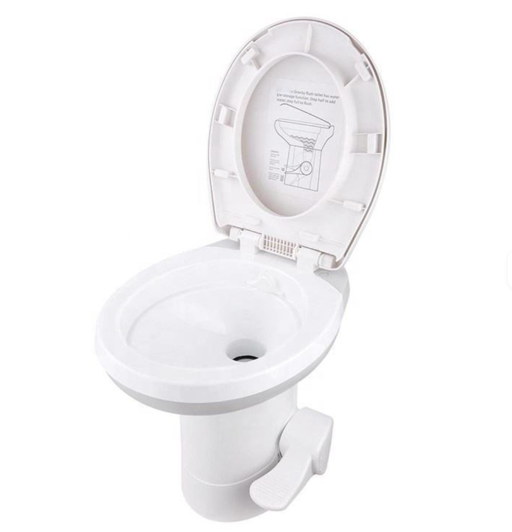 WC Camper Casa Rodante Baño a pedal descarga por gravedad